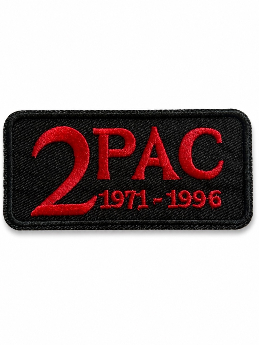 Tupac Shakur Iron On Patch Rap 2PAC Hip Hop Embroidered Music NWT 90's Legend
